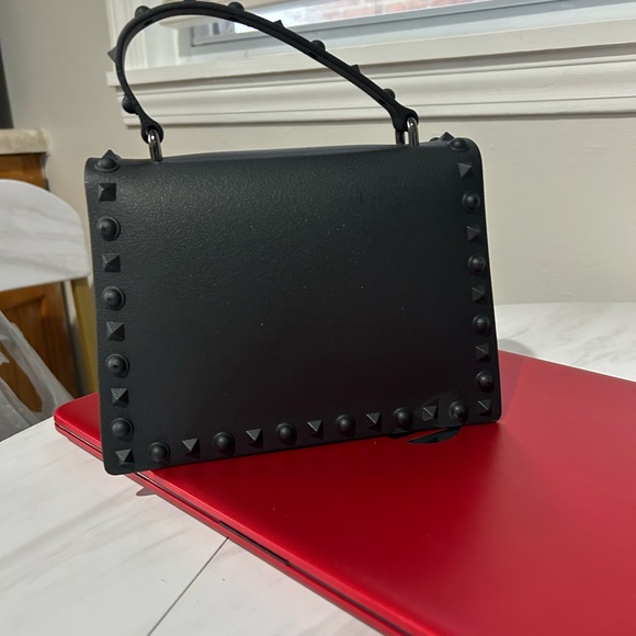Small black hand made leather purse - Picture 5 of 5